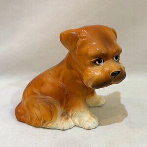 VTG Norcrest Japan 1950s Porcelain Schnauzer Dog Figurine 3" A613